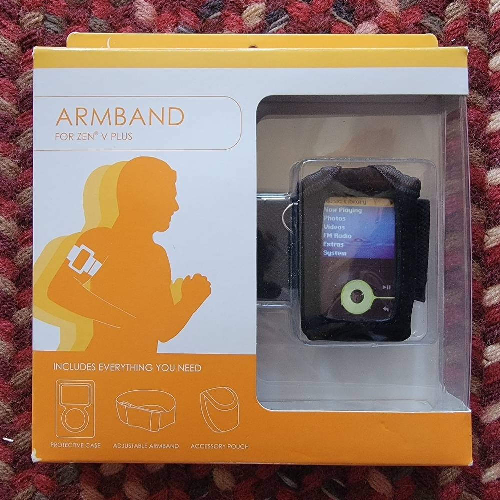 CIRCUIT CITY ♡ NEW in Box ZEN V PLUS Black Adj Armband|Protective Case 'n Pouch